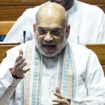 New Delhi, Apr 02 (ANI): Union Home Minister Amit Shah speaks on the Waqf Amendment Bill in Lok Sabha during the Budget Session of the Parliament, in New Delhi on Wednesday. (ANI Photo/Sansad TV)